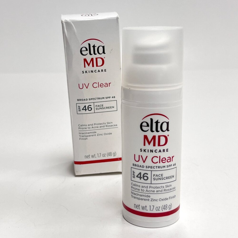 Elta MD Skincare UV Clear SPF 46 Face Sunscreen Exp 2027 READ